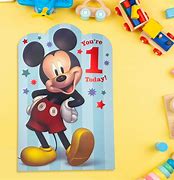 Image result for Coloring Birthday Card Mickey Mouse