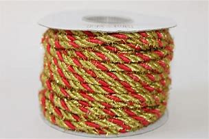 Image result for Red and Gold Cord Ribbon