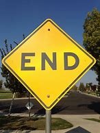 Image result for Contruction End Sign