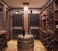 Image result for Wine Cellar Dark Wood