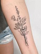 Image result for Fine Line Wildflower Tattoo