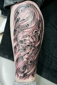 Image result for Evil Skull Sleeve Tattoos