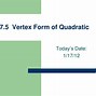 Image result for Vertex Form Equation