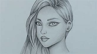 Image result for Girl Drawing No Color