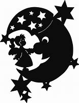 Image result for Angel Moon Silhouette