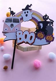 Image result for Halloween Cake Topper SVG