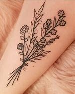 Image result for Wildflower Bouquet Tattoo