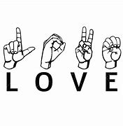 Image result for I Love You Sign Langauge Pointillism