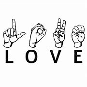 Image result for Sign Language Chest I Love You