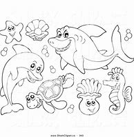 Image result for Coloring Pages of Sea Animals