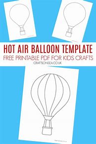 Image result for Watercolor Templates Printable Hot Air Balloon