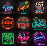 Image result for Retro Neon Signs