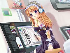 Image result for Anime Holding Tablet