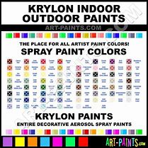 Image result for Krylon Enamel Spray Paint Color Chart