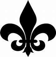 Image result for Gold Fleur De Lis with Black Background