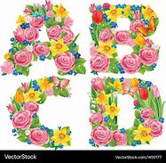 Image result for Flower Letters Clip Art