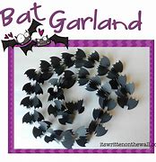 Image result for Halloween Bat Garland