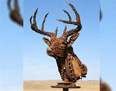 Image result for Elk Metal Art Wall Hanging