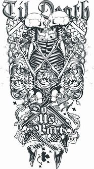 Image result for Evil Skull Sleeve Tattoos