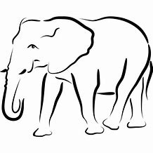 Image result for Tribal Elephant Outline