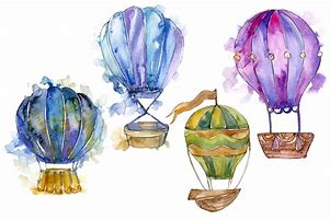 Image result for Hot Air Balloon Watercolor Art