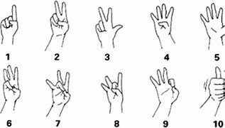 Image result for Sign Language Numbers 1-10