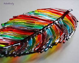 Image result for Fused Glass Abstract Art