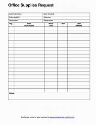 Image result for Printable Supply Order Form