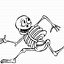 Image result for Skeleton Dog Coloring Page