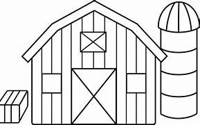 Image result for Outline of Barn