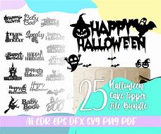 Image result for Halloween Cake Topper SVG