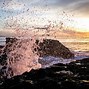 Image result for sunset with sun beach