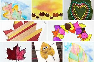 Image result for Fall Art Projects for Kids Using Leaves