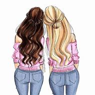 Image result for Best Friend Drawings with Quotes