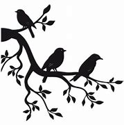 Image result for Bird On Branch Silhouette PNG