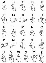 Image result for Sign Language Alphabet Printable