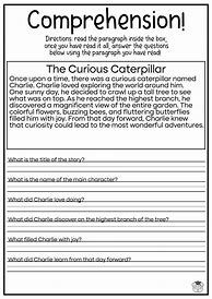 Image result for 5th Grade Reading Comprehension Cards