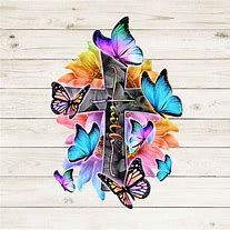 Image result for Butterfly and Cross Clip Art