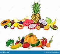 Image result for Fruits and Vegetables Illustration