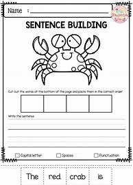 Image result for Complete Sentence Worksheet 1st Grade