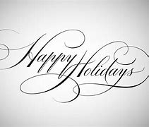 Image result for Happy Holidays Cursive