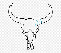 Image result for Cow Skull Outline