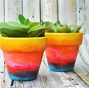 Image result for Painting Flower Pots Designs