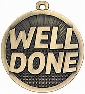 Image result for Well Done Gold Medal