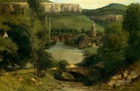 Image result for View of Ornans by Gustave Courbet