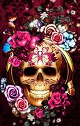 Image result for Black Skulls with Pattern and Colorful