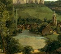 Image result for View of Ornans CA 1850s by Gustave Courbet