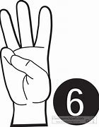 Image result for Sign Language Number 6