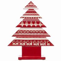 Image result for Red White Tabletop Tree