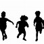 Image result for Silhouette of Kids Jumping